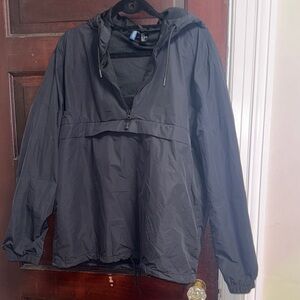 H&M Black Wind Breaker Pullover w/ hood